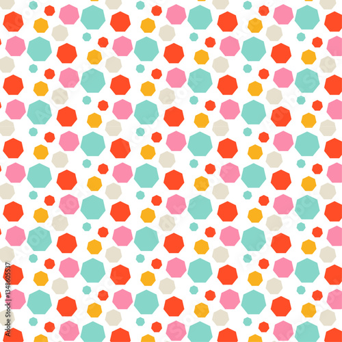 Seamless dots pattern. Vector repeating texture.