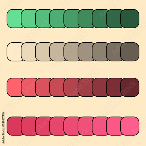 Vibrant Neon Glow Digital Color Palette