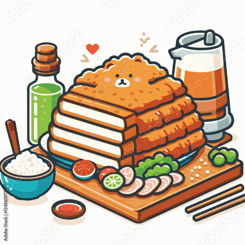 tonkatsu, japanese, meal, food, lunch, meat, pork, cutlet, restaurant, fried, cuisine, japan, dish, japanese food, cabbage, traditional, rice, asian, delicious, plate, tasty, gourmet, cooking, sauce, 