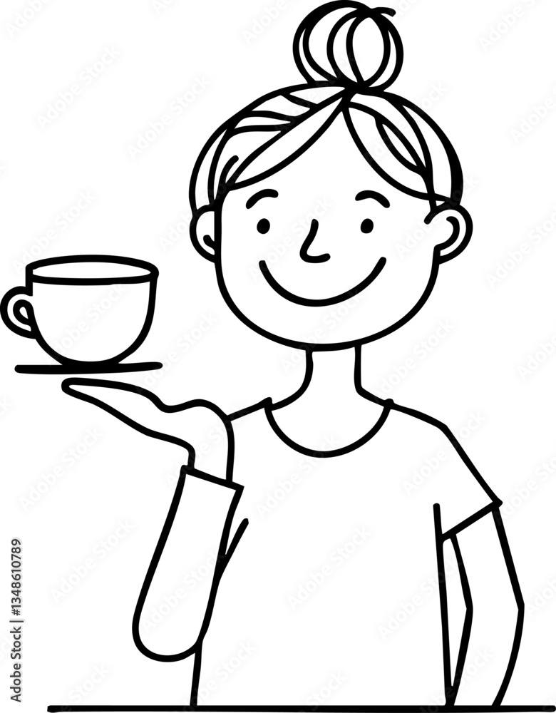 Embracing the Joy of Morning Rituals: How One Woman's Smile Transforms the Simple Act of Enjoying a Cup of Coffee into a Heartwarming Experience Embracing the Joy of Morning Rituals: How One Woman's Smile Transforms the Simple Act of Enjoying a Cup of Coffee into a Heartwarming Experience
