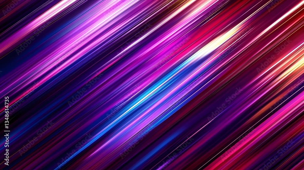 Abstract illustration with vibrant diagonal light streaks and colored gradients Abstract illustration with vibrant diagonal light streaks and colored gradients