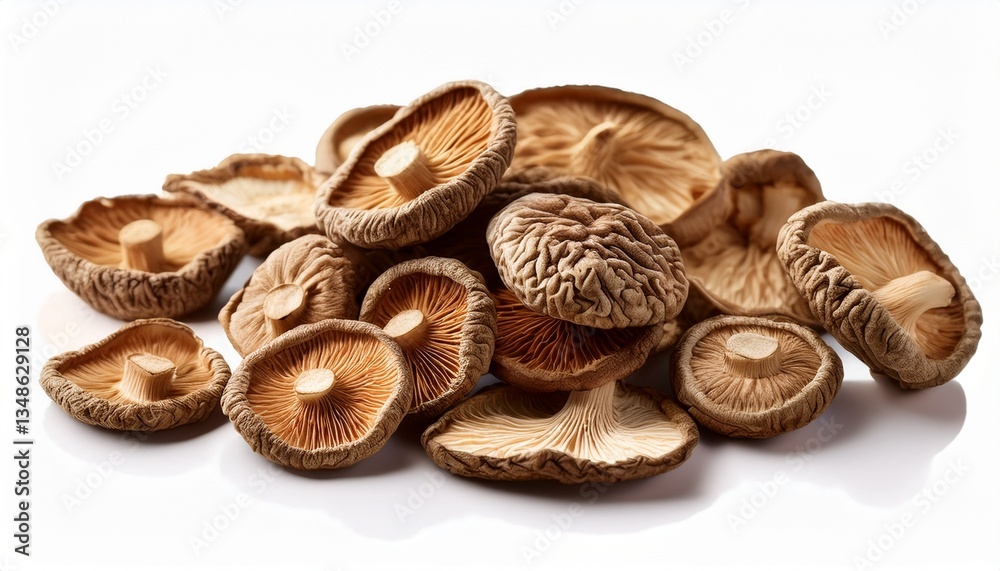 sliced dry mushrooms AI generated sliced dry mushrooms AI generated