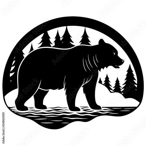 polar bear on the ice