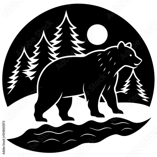 polar bear on the ice