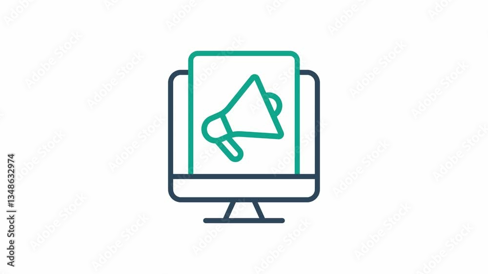 Digital marketing animated icon. animated icon related to business. suitable for user interface, provide visual feedback and more. alpha channel. transparent background Digital marketing animated icon. animated icon related to business. suitable for user interface, provide visual feedback and more. alpha channel. transparent background