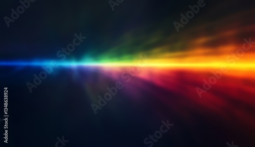 Abstract vibrant spectrum streaking across a dark backdrop