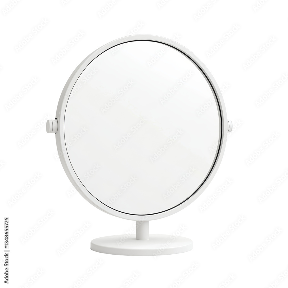 Fototapeta premium Round Dual-Sided Vanity Mirror with Stand Design