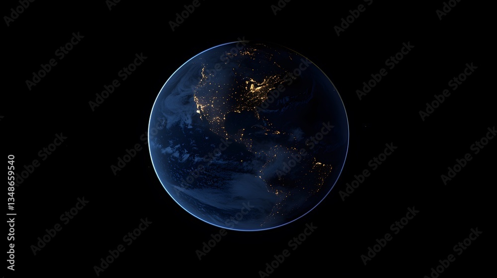 A planet earth in space A planet earth in space