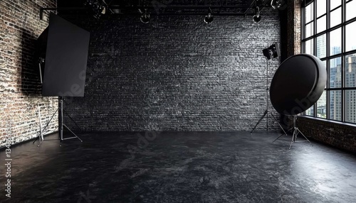 Versatile empty studio space perfect for photography and creative projects.