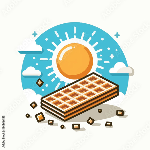 food, waffle, dessert, breakfast, background, pastry, sweet, snack, delicious, illustration, homemade, lunch, tasty, crispy, bakery, fresh, white, baked, meal, belgian, wafer, cream, cake, golden, str