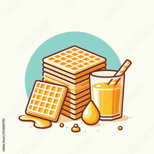food, waffle, dessert, breakfast, background, pastry, sweet, snack, delicious, illustration, homemade, lunch, tasty, crispy, bakery, fresh, white, baked, meal, belgian, wafer, cream, cake, golden, str