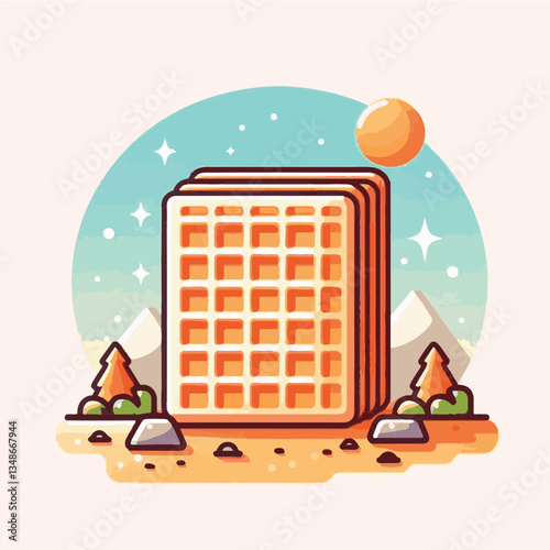food, waffle, dessert, breakfast, background, pastry, sweet, snack, delicious, illustration, homemade, lunch, tasty, crispy, bakery, fresh, white, baked, meal, belgian, wafer, cream, cake, golden, str