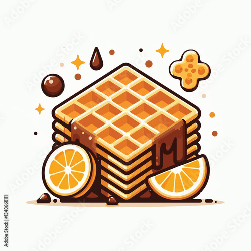 food, waffle, dessert, breakfast, background, pastry, sweet, snack, delicious, illustration, homemade, lunch, tasty, crispy, bakery, fresh, white, baked, meal, belgian, wafer, cream, cake, golden, str
