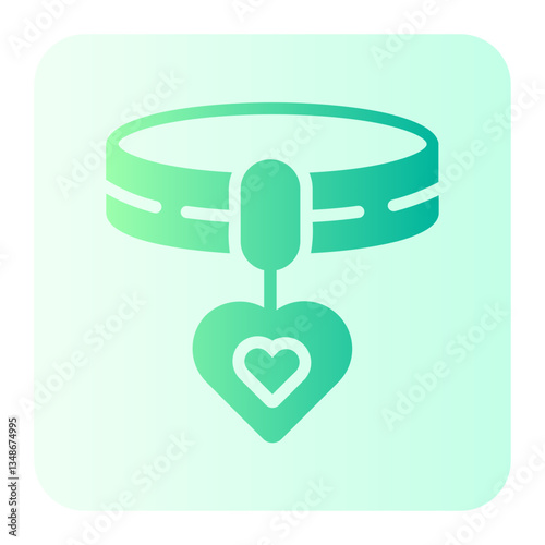 cat collar gradient icon
