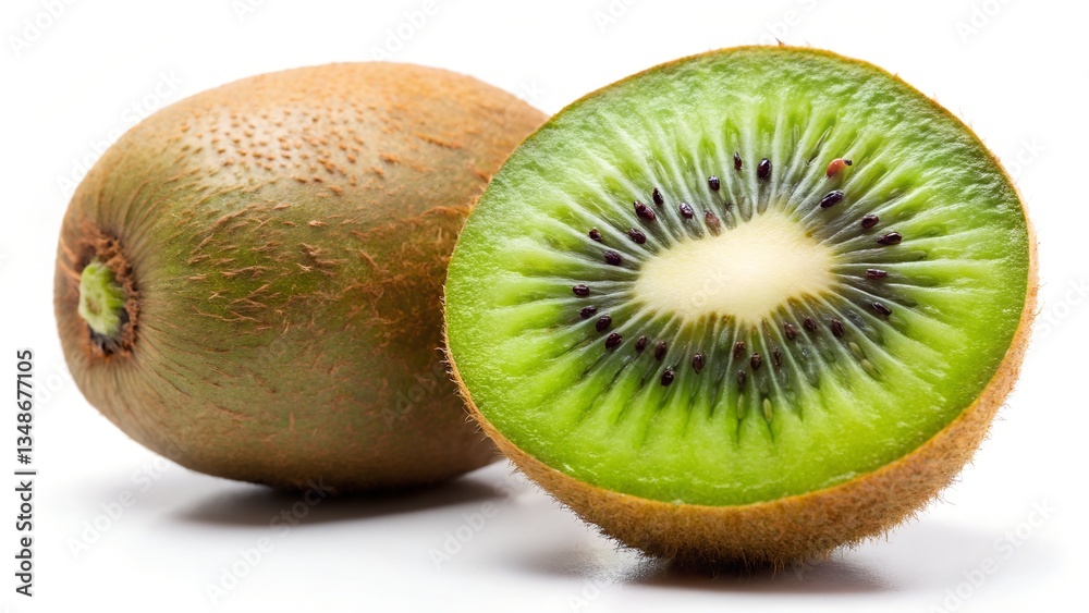 Fototapeta premium kiwi fruit isolated on white background