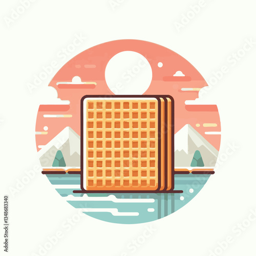 food, waffle, dessert, breakfast, background, pastry, sweet, snack, delicious, illustration, homemade, lunch, tasty, crispy, bakery, fresh, white, baked, meal, belgian, wafer, cream, cake, golden, str
