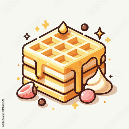 food, waffle, dessert, breakfast, background, pastry, sweet, snack, delicious, illustration, homemade, lunch, tasty, crispy, bakery, fresh, white, baked, meal, belgian, wafer, cream, cake, golden, str