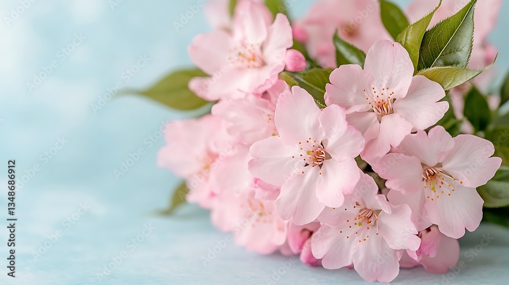 Spring floral bouquet of pink flowers nature's beauty peaceful environment close-up view Spring floral bouquet of pink flowers nature's beauty peaceful environment close-up view