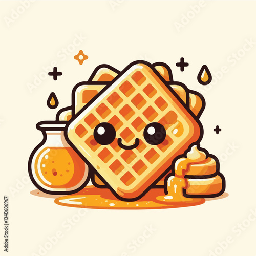 food, waffle, dessert, breakfast, background, pastry, sweet, snack, delicious, illustration, homemade, lunch, tasty, crispy, bakery, fresh, white, baked, meal, belgian, wafer, cream, cake, golden, str