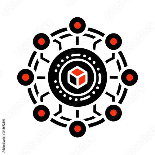 Decentralized blockchain network with nodes