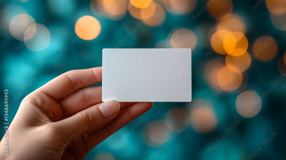 Obraz premium A Pristine White Business Card, A Canvas for Your Professional Identity, Designed to Leave a Lasting Impression with Elegance and Simplicity