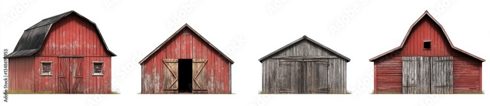 Rustic Red and Gray Barns Rustic Red and Gray Barns