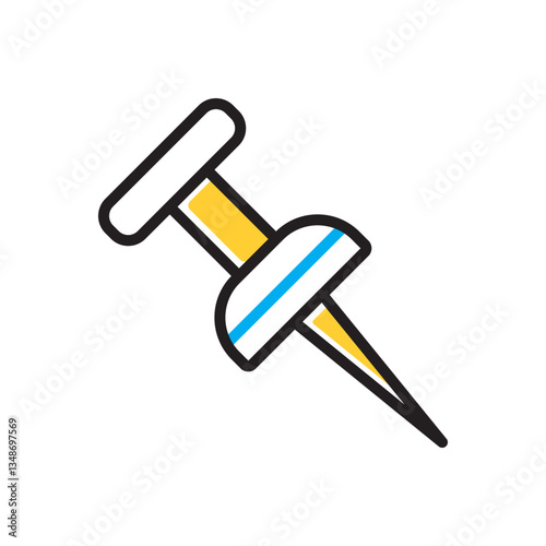 Multi color icon for location pin