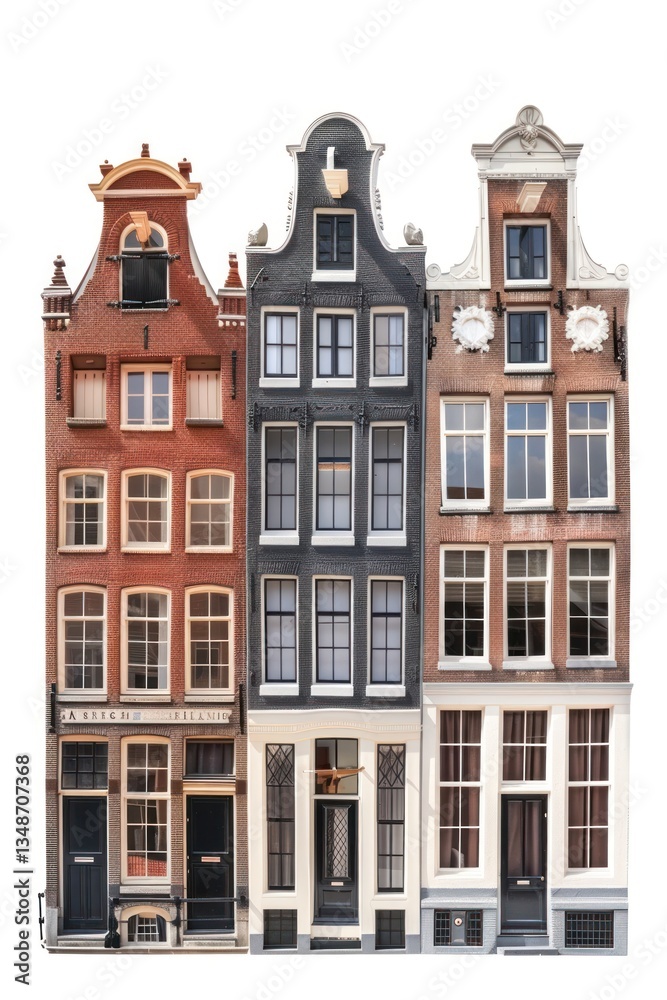 Fototapeta premium Charming Amsterdam canal houses