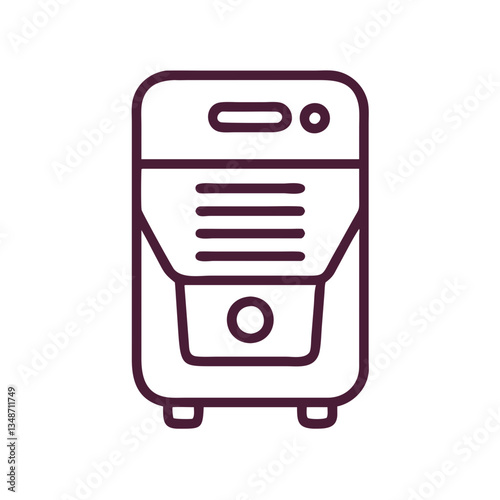 Dehumidifier Icon in modern design against a simple background