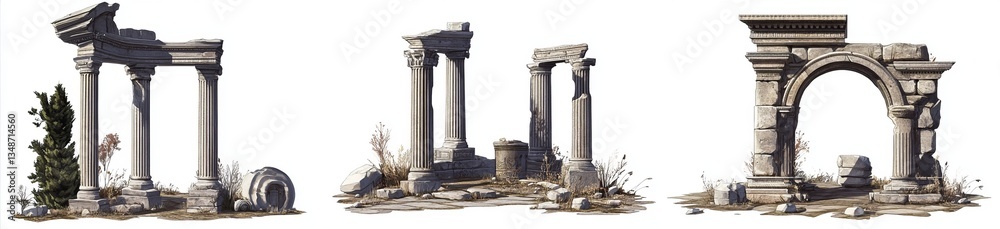 Obraz premium Ancient Ruined Structures