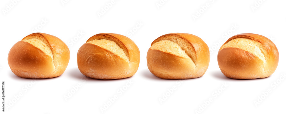 Round bread isolated on white, illustration generated ai
Round bread isolated on white, illustration generated ai
