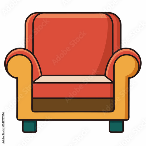 Chair icon on white background 

