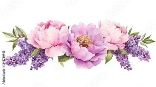 Watercolor Floral Arrangement