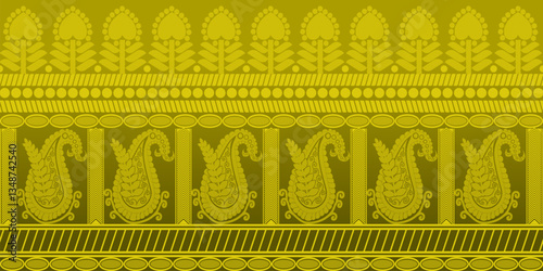 beautiful graphic saree design and this sari design is in Indian style which is for textile fashion industry and it can be used as wallpaper backdrop and website bg this style is originated in india 