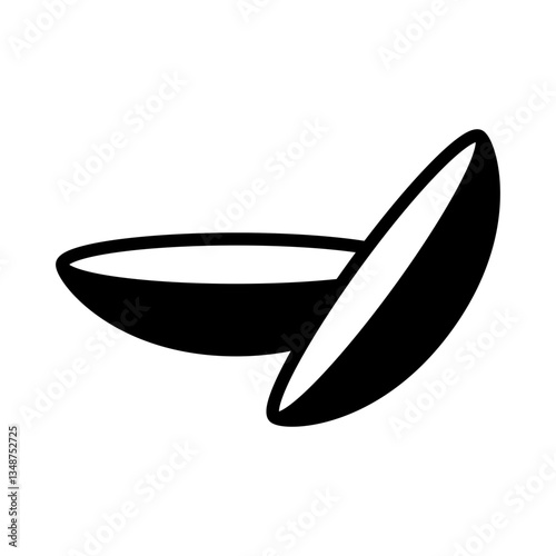 Simple contact lens icon. Vector.