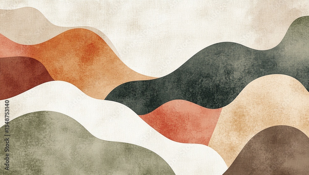 Abstract landscape art print with calming earth tones. Perfect for adding a touch of serenity to any space. Abstract landscape art print with calming earth tones. Perfect for adding a touch of serenity to any space.