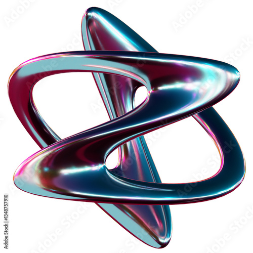 y2k chrome holographic element