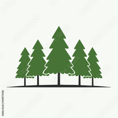 christmas trees set
