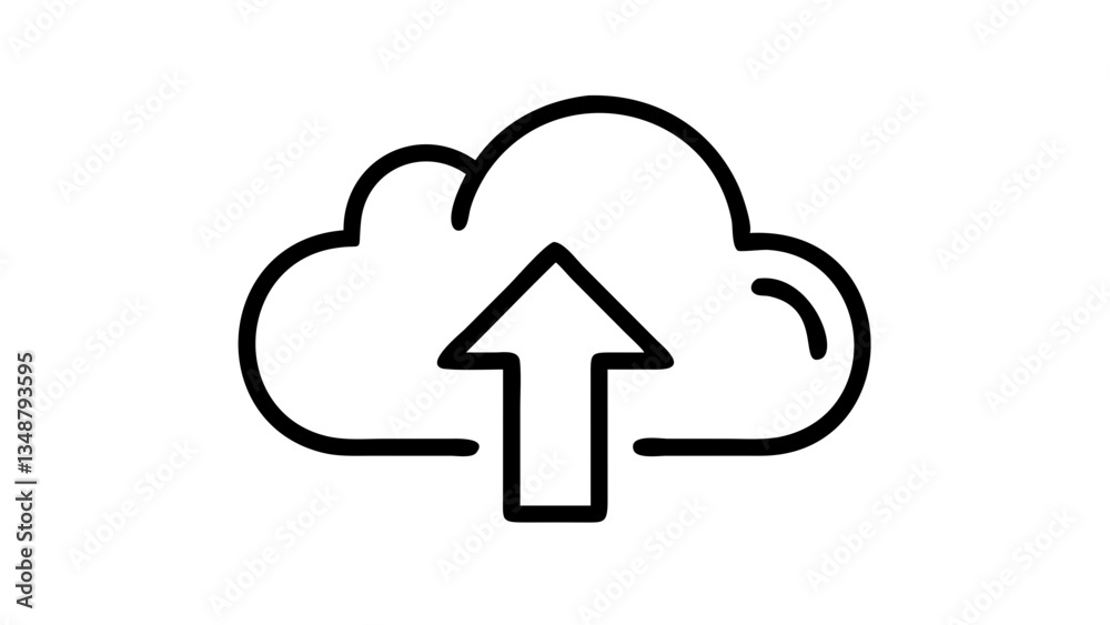 Upload Icon – Cloud Storage and File Transfer Symbol Upload Icon – Cloud Storage and File Transfer Symbol