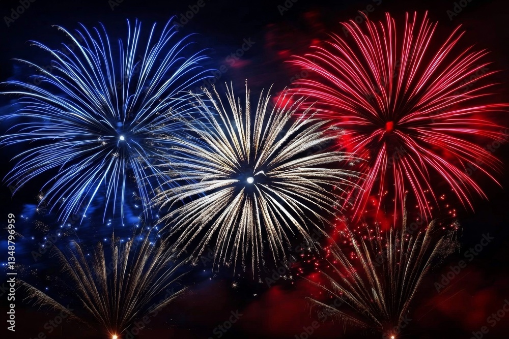 Vibrant explosions creating a boombastic atmosphere above. Vibrant explosions creating a boombastic atmosphere above.