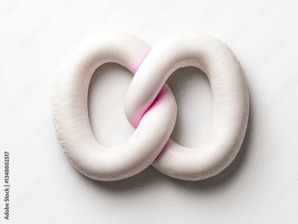 Stylish pretzel design with soft texture. Stylish pretzel design with soft texture.