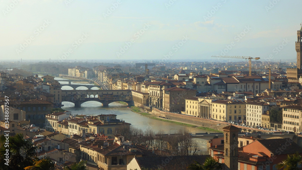 Obraz premium View of Firenze city from above