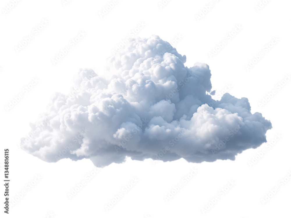 A high-quality, detailed graphic of a cumulus cloud A high-quality, detailed graphic of a cumulus cloud