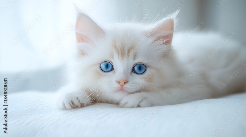 Cute and Cuddly Feline Resting Peacefully Cute and Cuddly Feline Resting Peacefully
