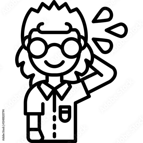 Glasses Icon Vector Element
