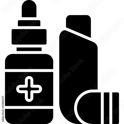 Inhaler Icon Vector Element