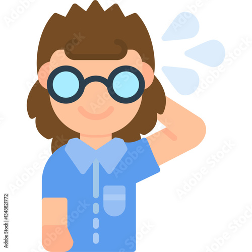 Glasses Icon Vector Element