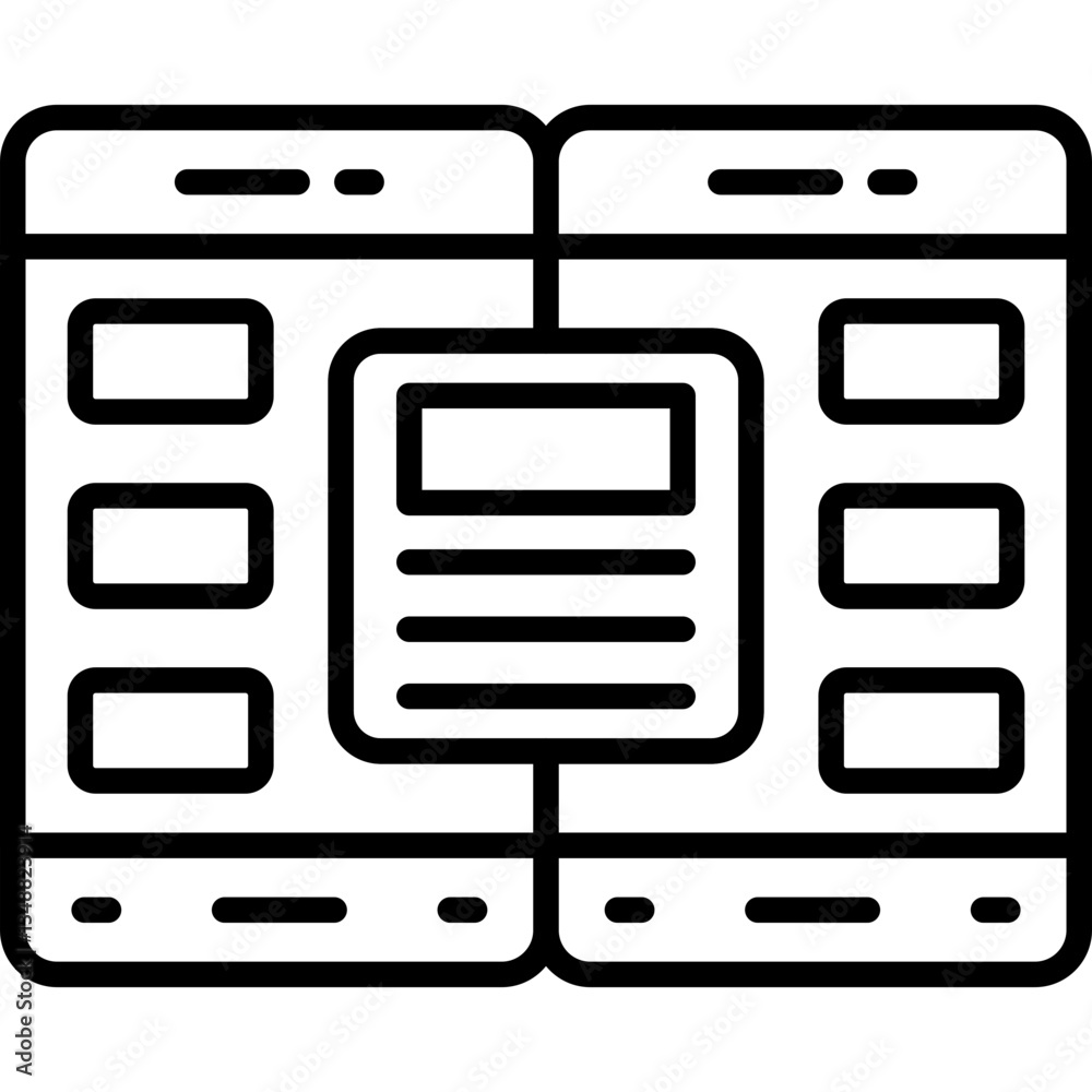 Mobile Transfer Icon Vector Element
