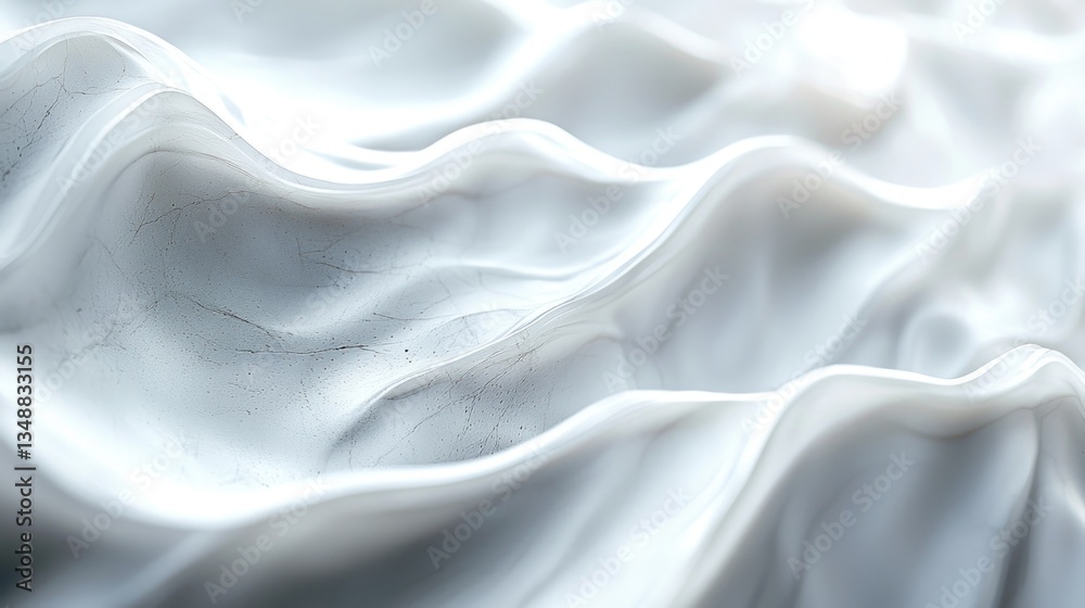 Obraz premium Abstract White Waves: A Study in Texture and Light