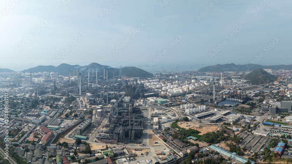 oil and gas storage tank, oil refinery factory plant, Business oil and gas industrial factory power energy, wasteful resources and pollution concept. oil and gas storage tank, oil refinery factory plant, Business oil and gas industrial factory power energy, wasteful resources and pollution concept.